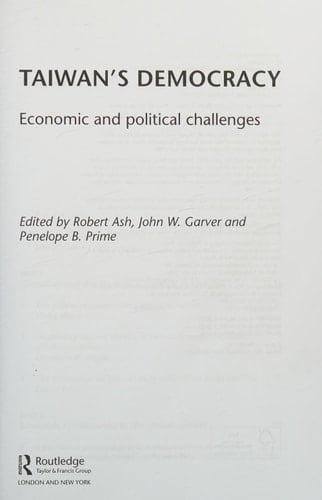 Taiwan's democracy: economic and political challenges
