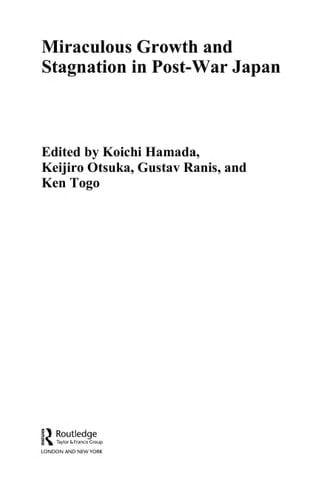 Miraculous growth and stagnation in post-war Japan