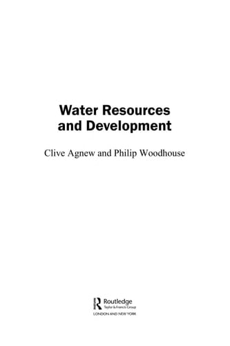 Water resources and development