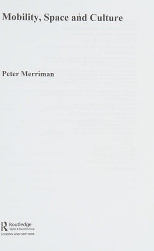 Mobility, space, and culture