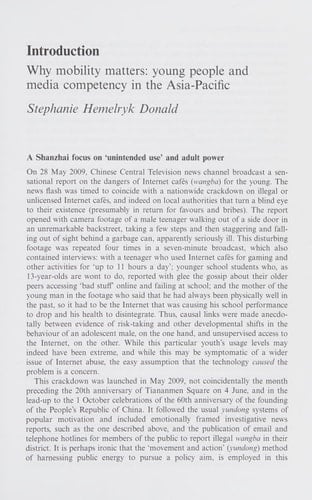 Youth, society, and mobile media in Asia