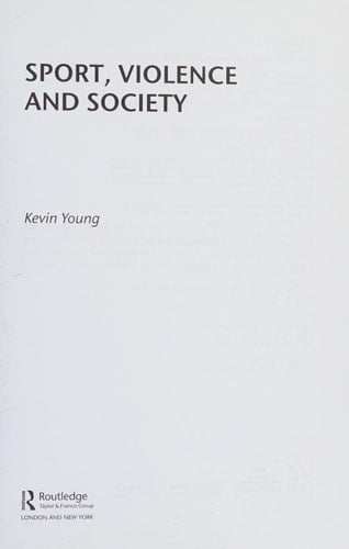 Sport, Violence and Society