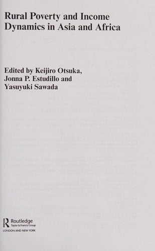 Rural poverty and income dynamics in Asia and Africa