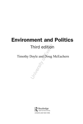 Environment and politics