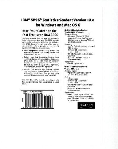 SPSS Student Version 18.0 (Standalone)