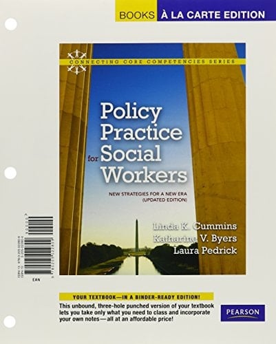 Policy Practice for Social Workers: New Strategies for a New Era (Updated Edition), Books a la Carte Edition