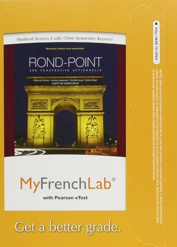 MyLab French with Pearson eText -- Access Card -- for Rond-Point: une perspective actionnelle (one semester access) (My French Lab)