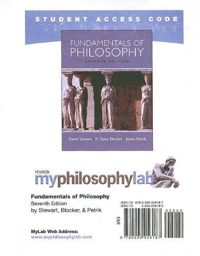 Fundamentals of Philosophy: Myphilosophylab Student Access Code Card