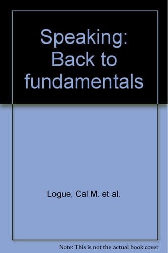 Speaking: Back to fundamentals