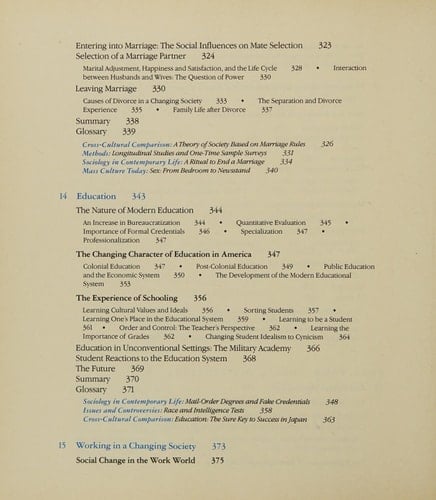 Sociology, Experiencing a Changing Society