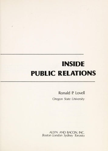 Inside Public Relations