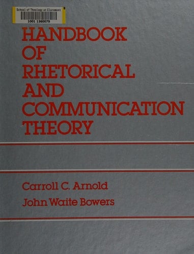Handbook of Rhetorical and Communication Theory