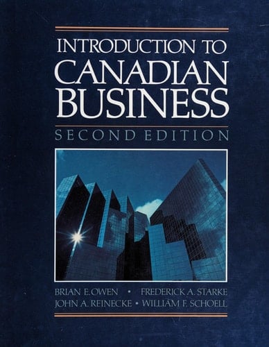 Introduction to Canadian Business