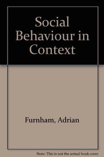 Social Behavior in Context
