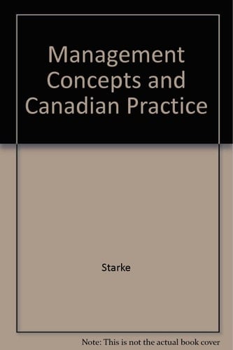 Management Concepts and Canadian Practice