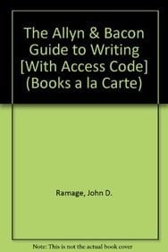Allyn & Bacon Guide to Writing, The, Books a la Carte Plus MyCompLab with eText -- Access Card Package (6th Edition)
