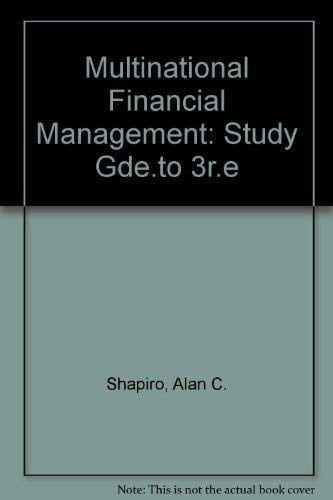 Multinational Financial Management: Study Gde.to 3r.e