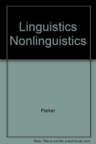 Linguistics for Non-linguists