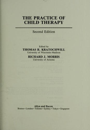 Practice Of Child Therapy