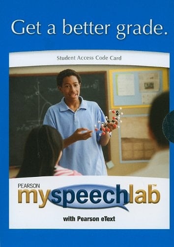 Public Speaking: Myspeechlab Student Access Code Card