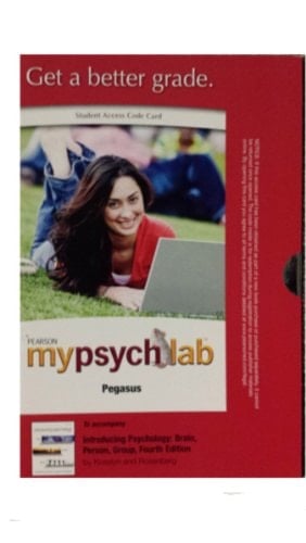 MyPsychLab Pegasus with Pearson eText -- Standalone Access Card -- for Introducing Psychology: Brain, Person, Group (4th Edition)