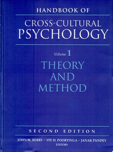Handbook of Cross-Cultural Psychology, Volume 1: Theory and Method (2nd Edition)