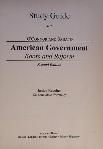 Study Guide for American Government: Roots and Reform