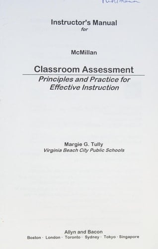Sm Classroom Assessment I/M