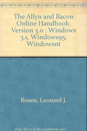 The Allyn and Bacon Online Handbook: Version 3.0 : Windows 3.1, Windows95, Windowsnt