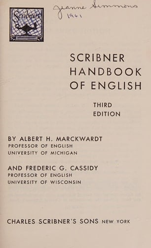 Scribner Handbook for Writers