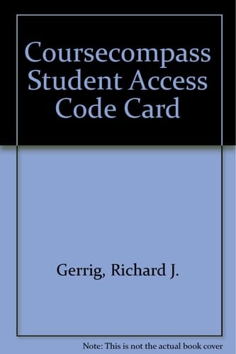 Coursecompass Student Access Code Card
