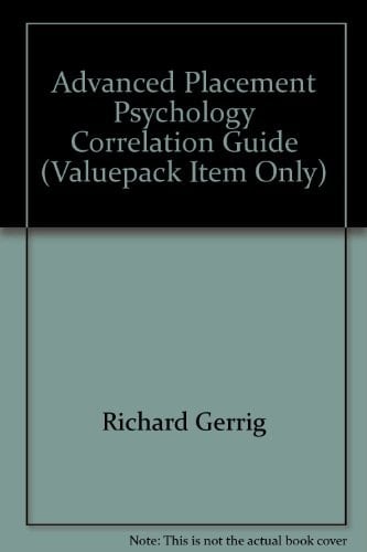 Advanced Placement Psychology Correlation Guide (Valuepack Item Only)
