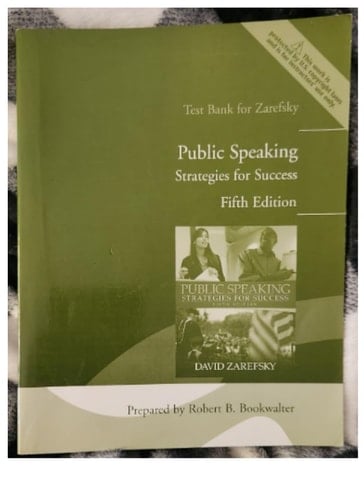 Publis Speaking Strategies for Success Test Bank