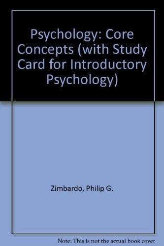 Psychology: Core Concepts With Study Card for Introductory Psychology