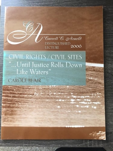 Carroll C. Arnold Distinguished Lecture -- 2006