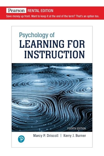 Psychology of Learning For Instruction (3rd Edition)