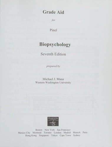 Grade Aid Student Workbook with Practice Tests for Biopsychology for Biopsychology