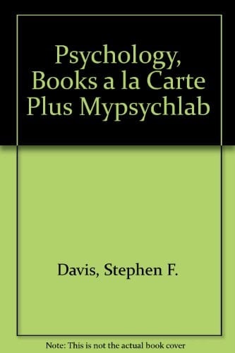 Psychology + Mypsychlab: Books a La Carte