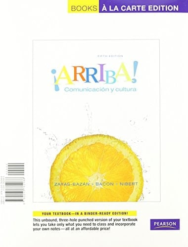 Arriba: Comunicacion y Cultura [With Access Code] (Books a la Carte Plus: MySpanishLab)