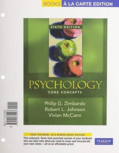 Psychology, core concepts + Mypsychlab Pegasus: Books a La Carte