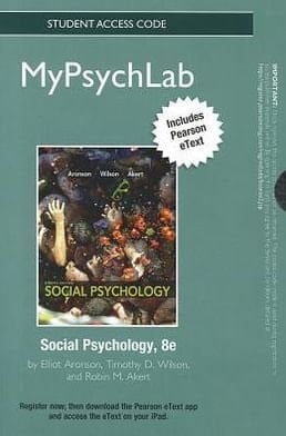 Social Psychology Mypsychlab Student Access Code Card