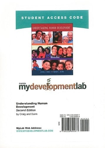 Understanding Human Development Mydevelopmentlab Student Access Code