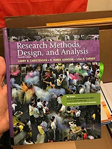 Research Methods, Design, and Analysis - Eleventh Edition, Examination Copy