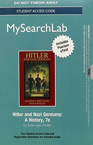 MySearchLab with Pearson eText -- Standalone Access Card -- for Hitler and Nazi Germany (7th Edition)
