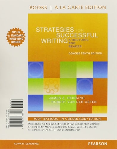 Strategies for Successful Writing, Concise Edition: A Rhetoric and Reader, Books a la Carte Plus MyWritingLab with eText -- Access Card Package (10th Edition)
