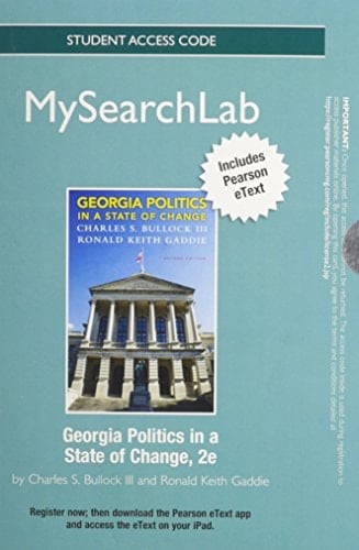MySearchLab with Pearson eText -- Standalone Access Card -- for Georgia Politics in a State of Change (2nd Edition)