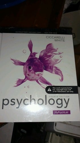 Psychology, 4th edition, Instructor's Review Copy