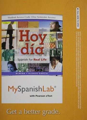 MyLab Spanish with Pearson eText -- Access Card -- for Hoy día: Spanish for Real Life Vols 1 & 2 (one semester access),