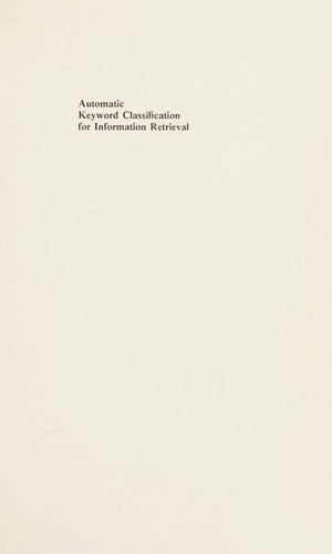 Automatic keyword classification for information retrieval