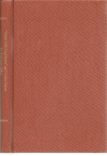 What Odd Expedients and Other Poems